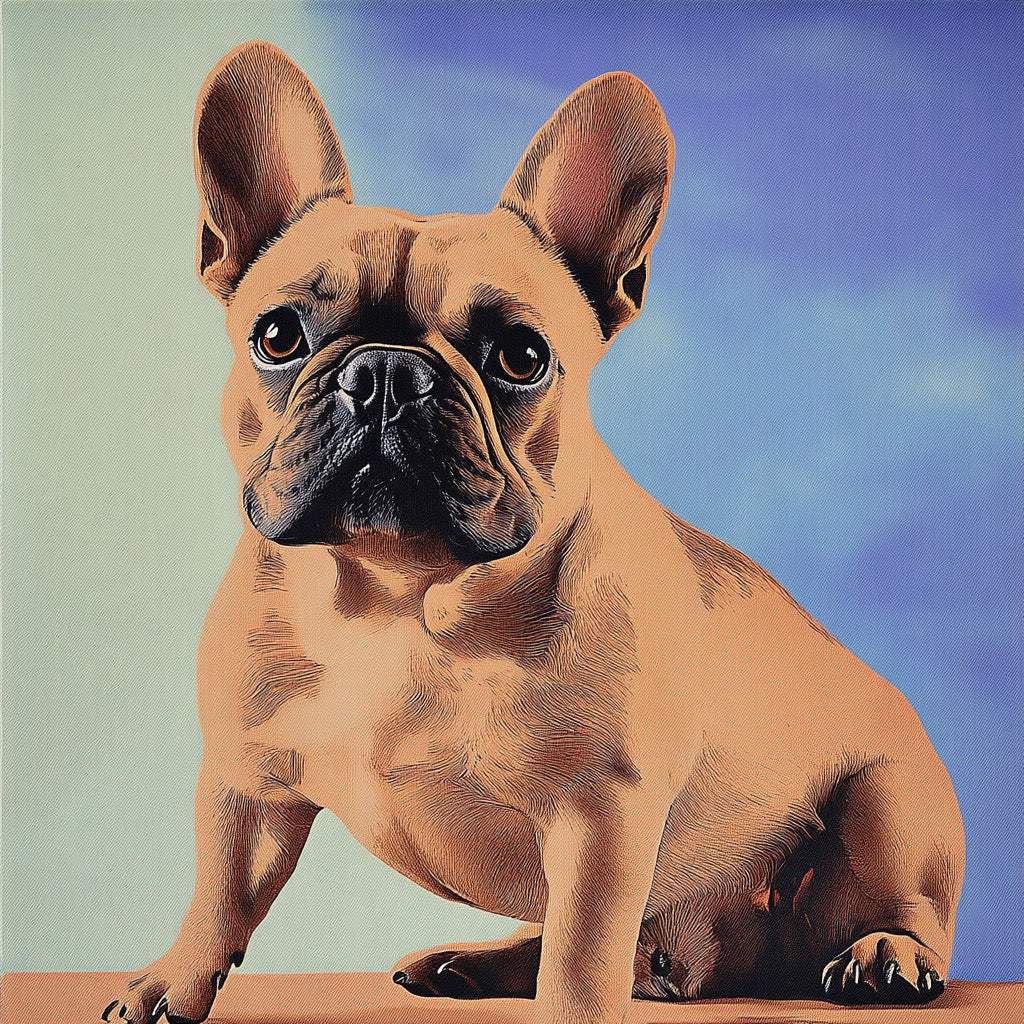 Screen Printing Art Style Pet Canvas