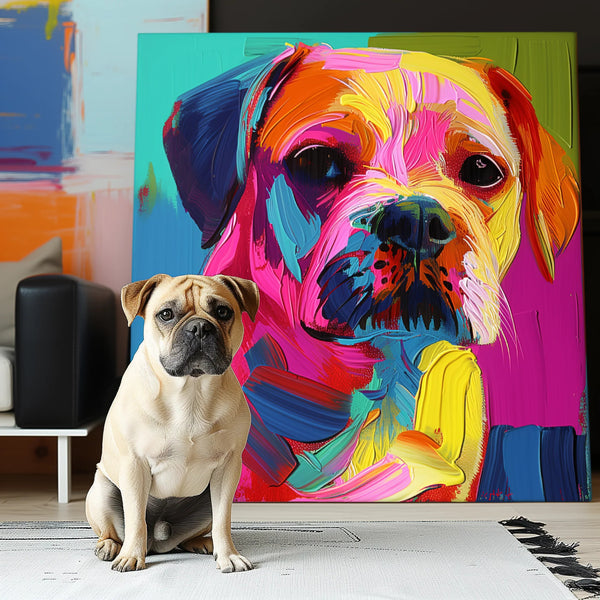 Custom 3D Embossed Canvas Painting-"Neo-Pop"