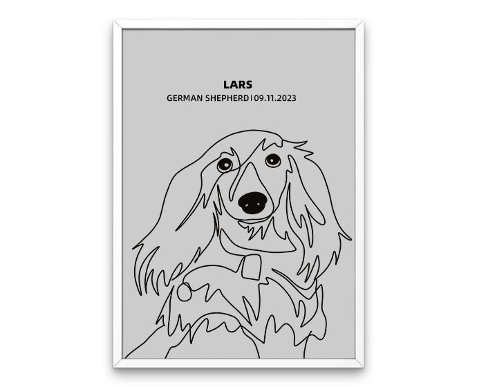 Custom Pet Silhouette Photo Frame