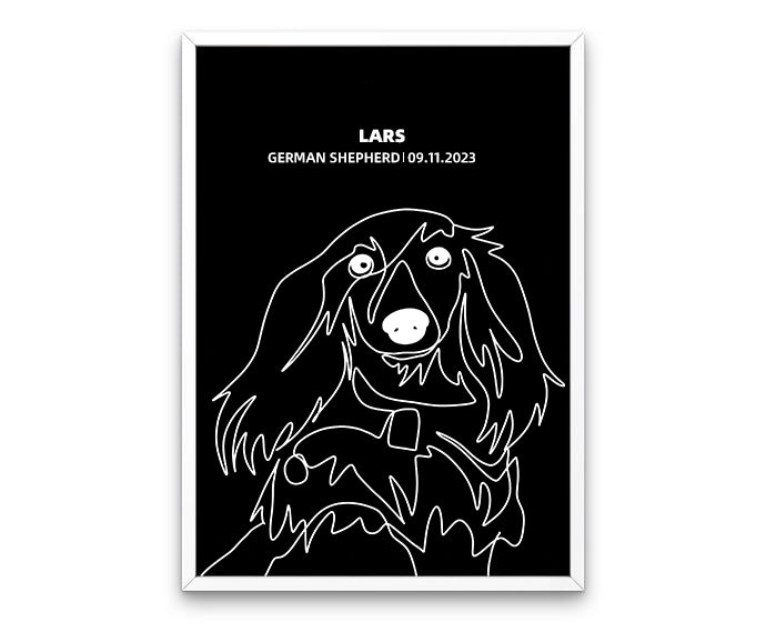 Custom Pet Silhouette Photo Frame
