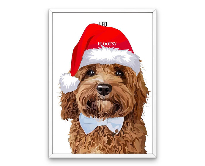 Custom Framed Single Pet Portrait