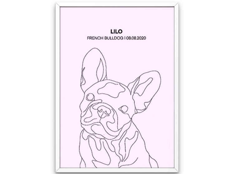 Custom Pet Silhouette Photo Frame