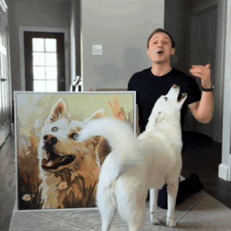 Whimsical Custom Pet Portrait