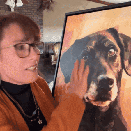 Whimsical Custom Pet Portrait