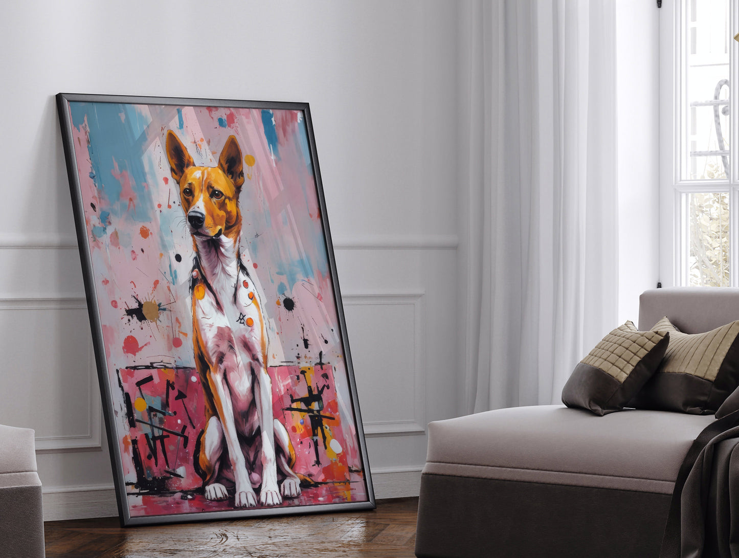 Basquiat Style Custom Pet Portrait – Art Print