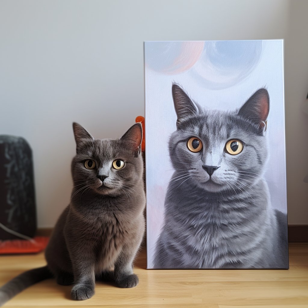 Custom Pet Portrait - Modern Style