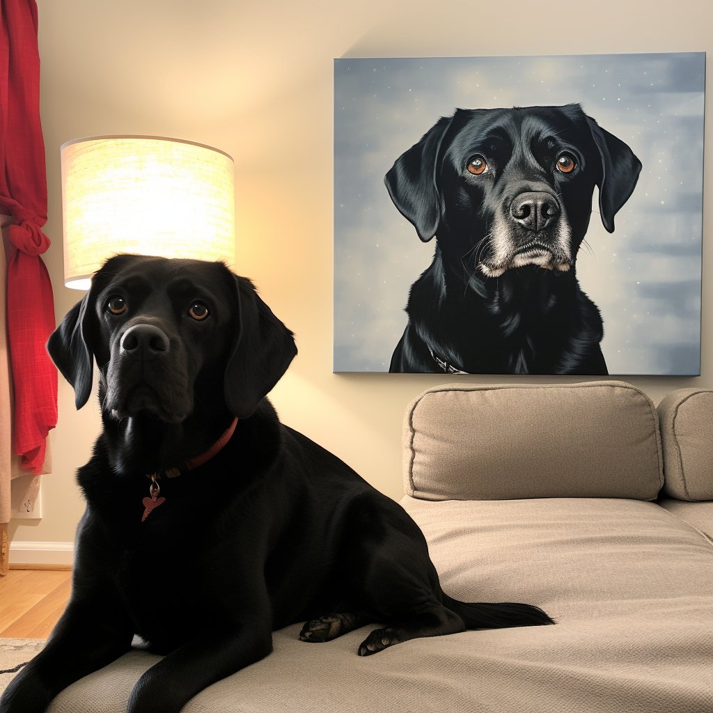Custom Pet Portrait - Modern Style
