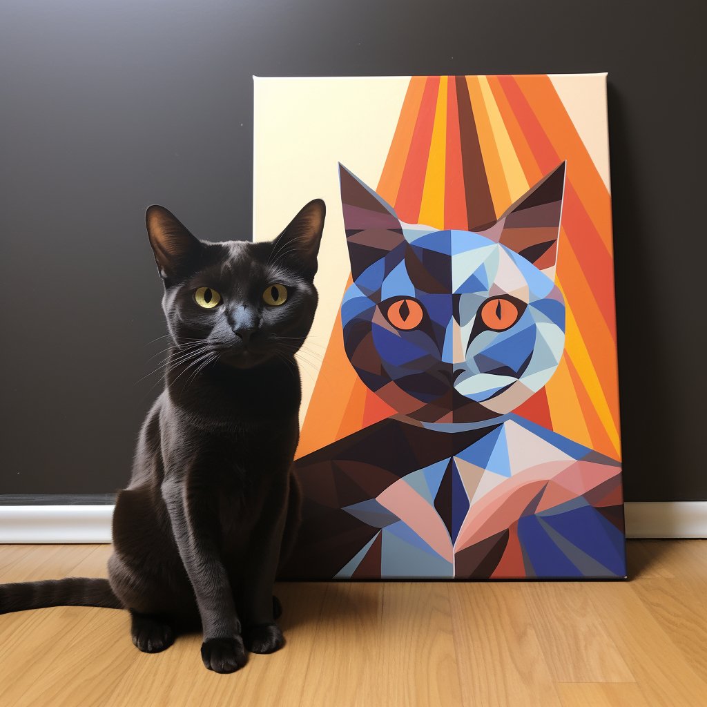 Custom Pet Portrait - Cubism Style