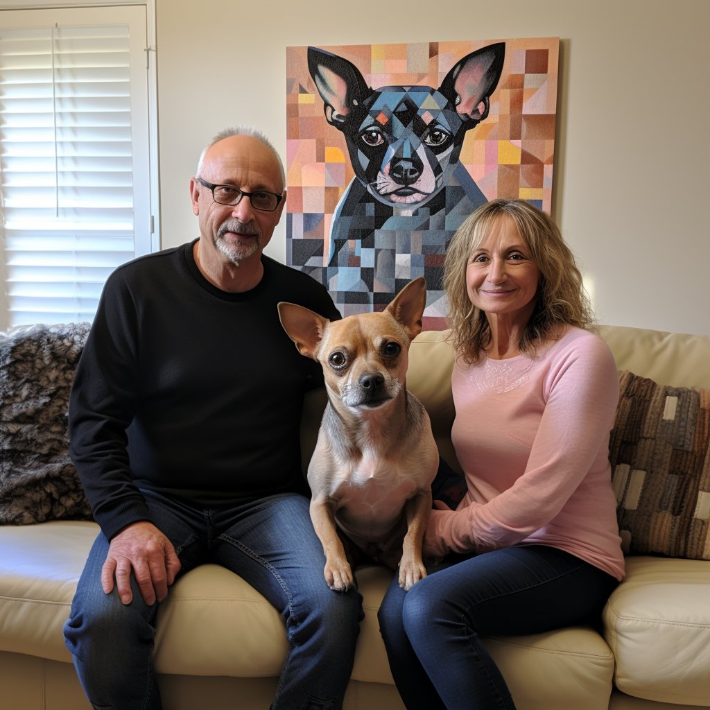 Custom Pet Portrait - Cubism Style