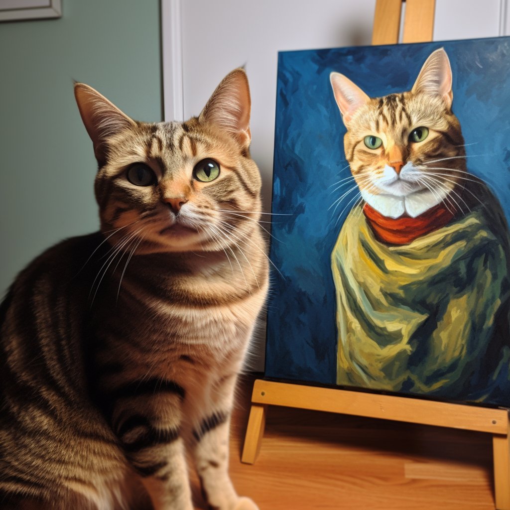 Custom Pet Portrait - Van Gogh Style