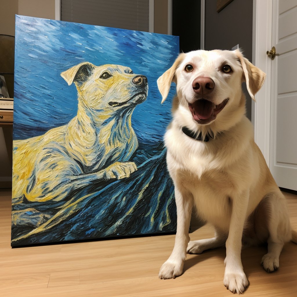 Custom Pet Portrait - Van Gogh Style