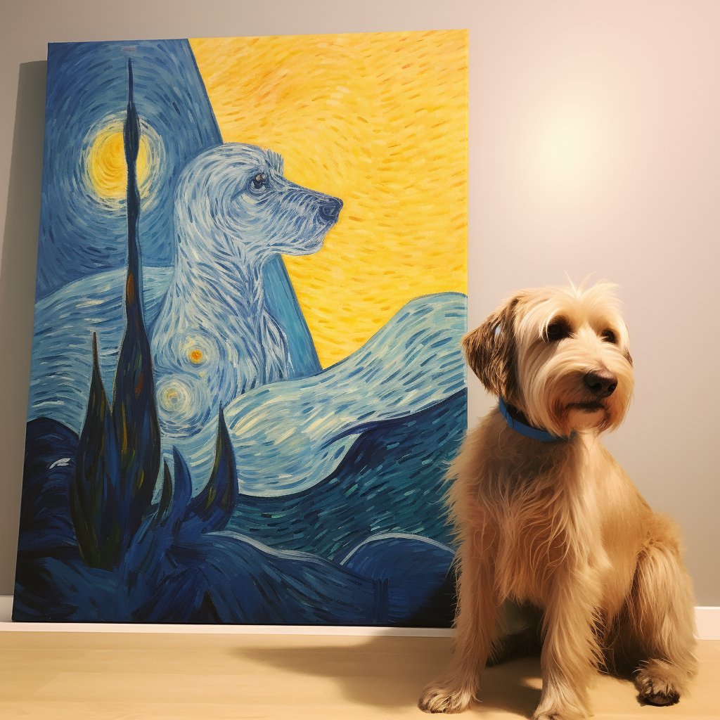 Custom Pet Portrait - Van Gogh Style