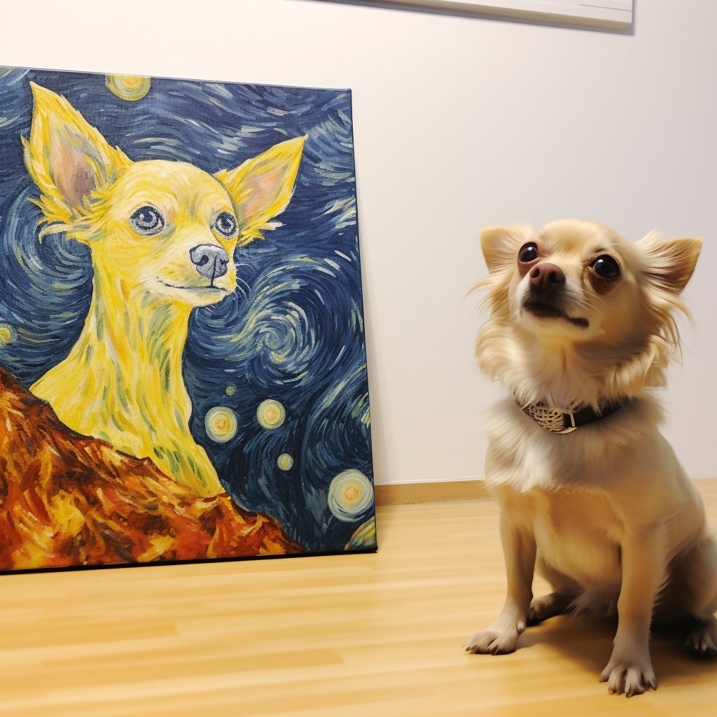 Custom Pet Portrait - Van Gogh Style