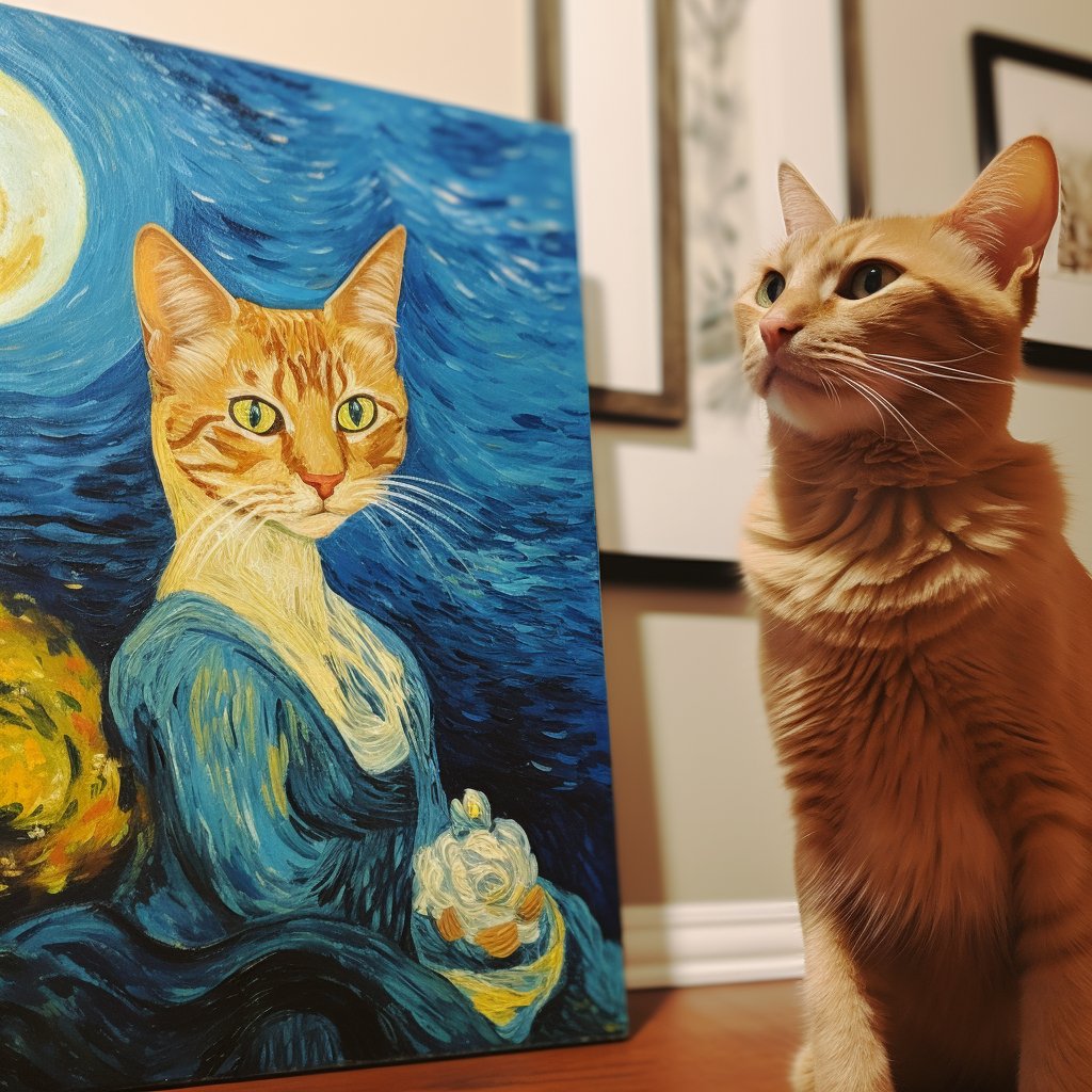 Custom Pet Portrait - Van Gogh Style
