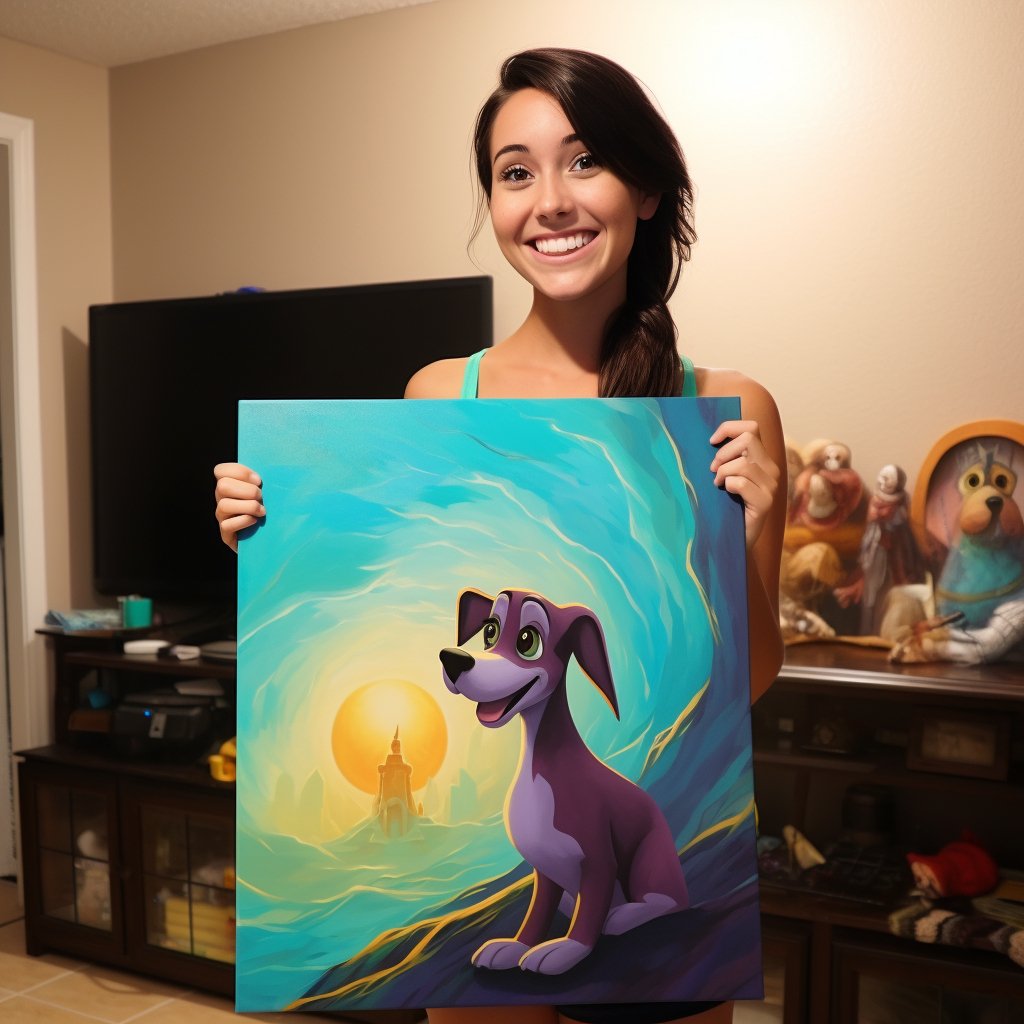 Custom Pet Portrait - Cartoon Style