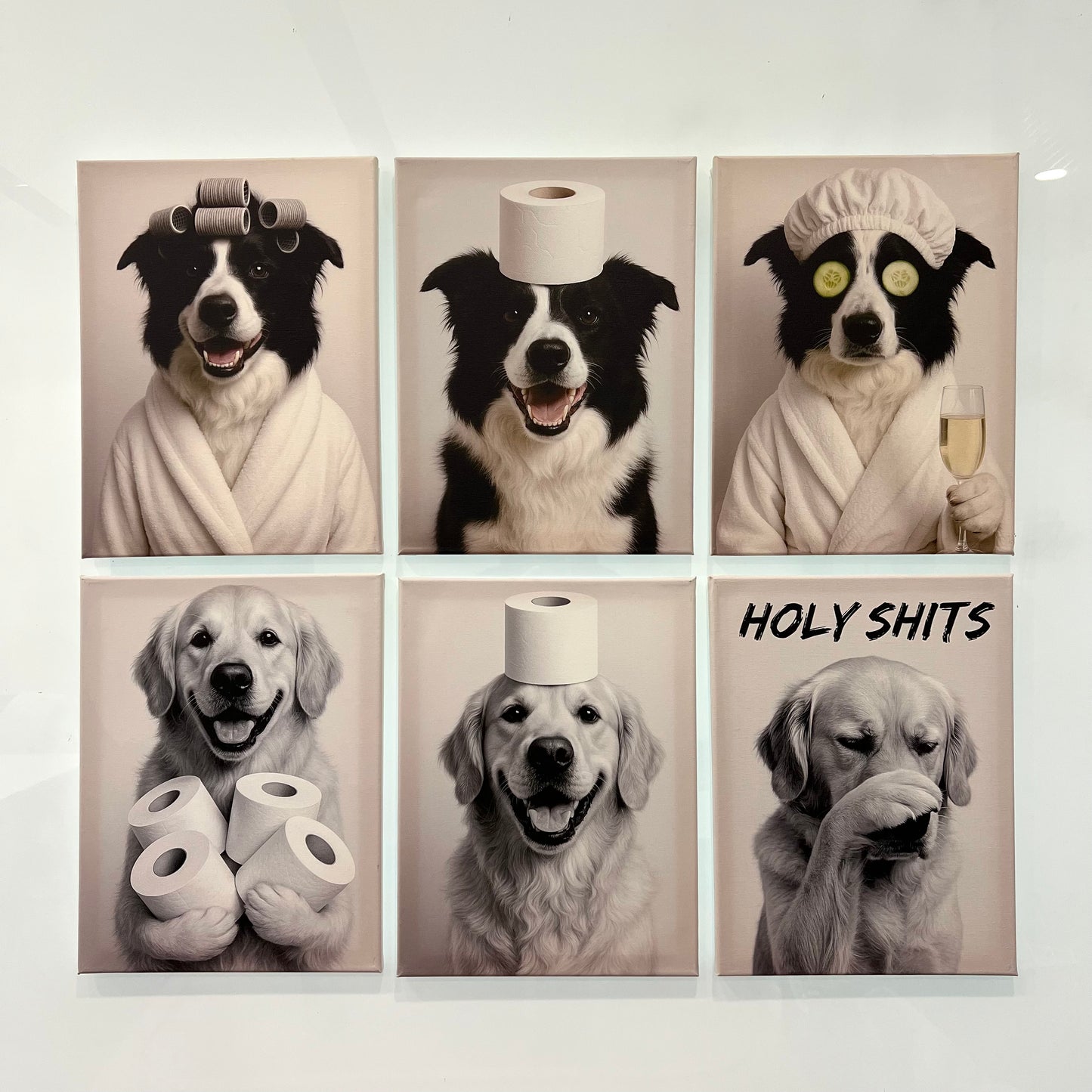 Custom Funny Pet Bathroom Wall Art