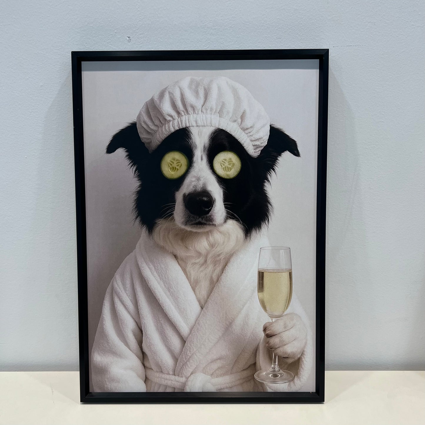 Custom Funny Pet Bathroom Wall Art
