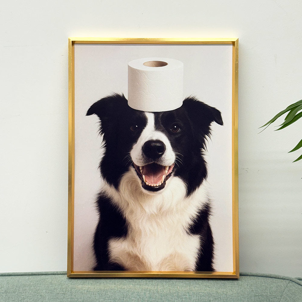 Custom Funny Pet Bathroom Wall Art