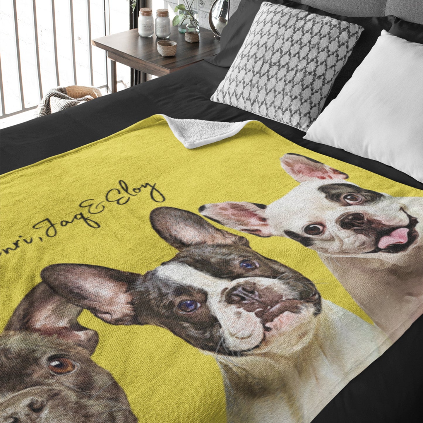 Custom Pet Pen Art Portrait Blanket
