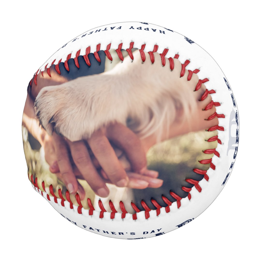 All Star Dad | Happy Father's Day 2 Photo & Monogram Baseball