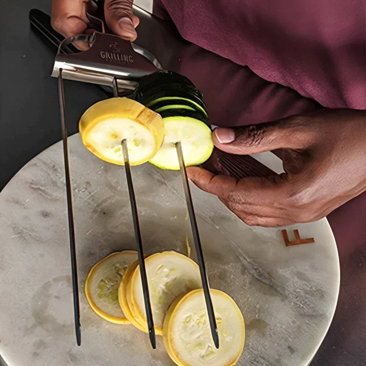 🔥Hot Sale Reusable 3 Way Grill Skewers - BBQ GrillSavant(buy one get one free)