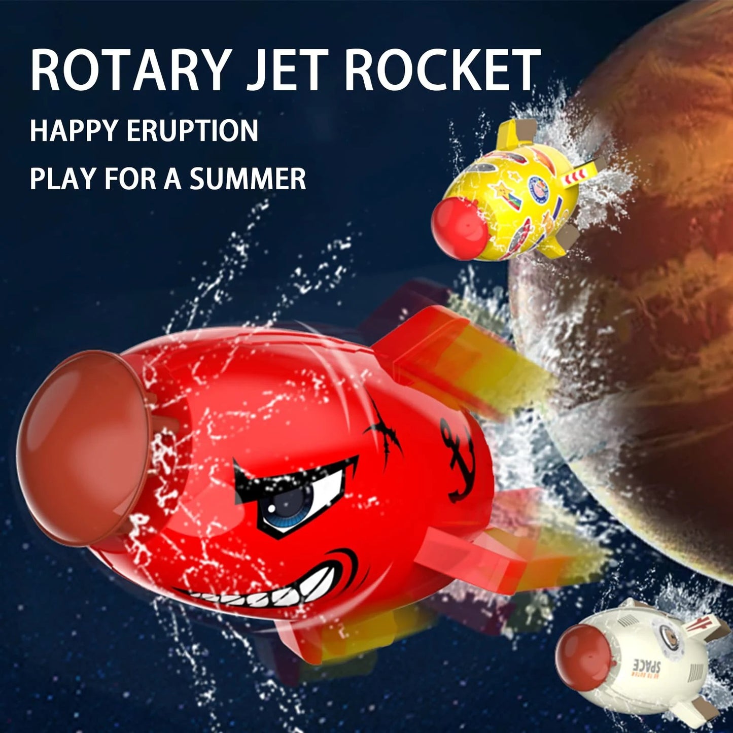 š„Last Day 50% OFF - 2023 Summer Toy Outdoor Yard Rocket Sprinkler