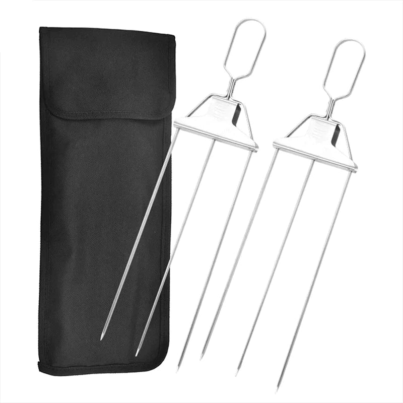 🔥Hot Sale Reusable 3 Way Grill Skewers - BBQ GrillSavant(buy one get one free)