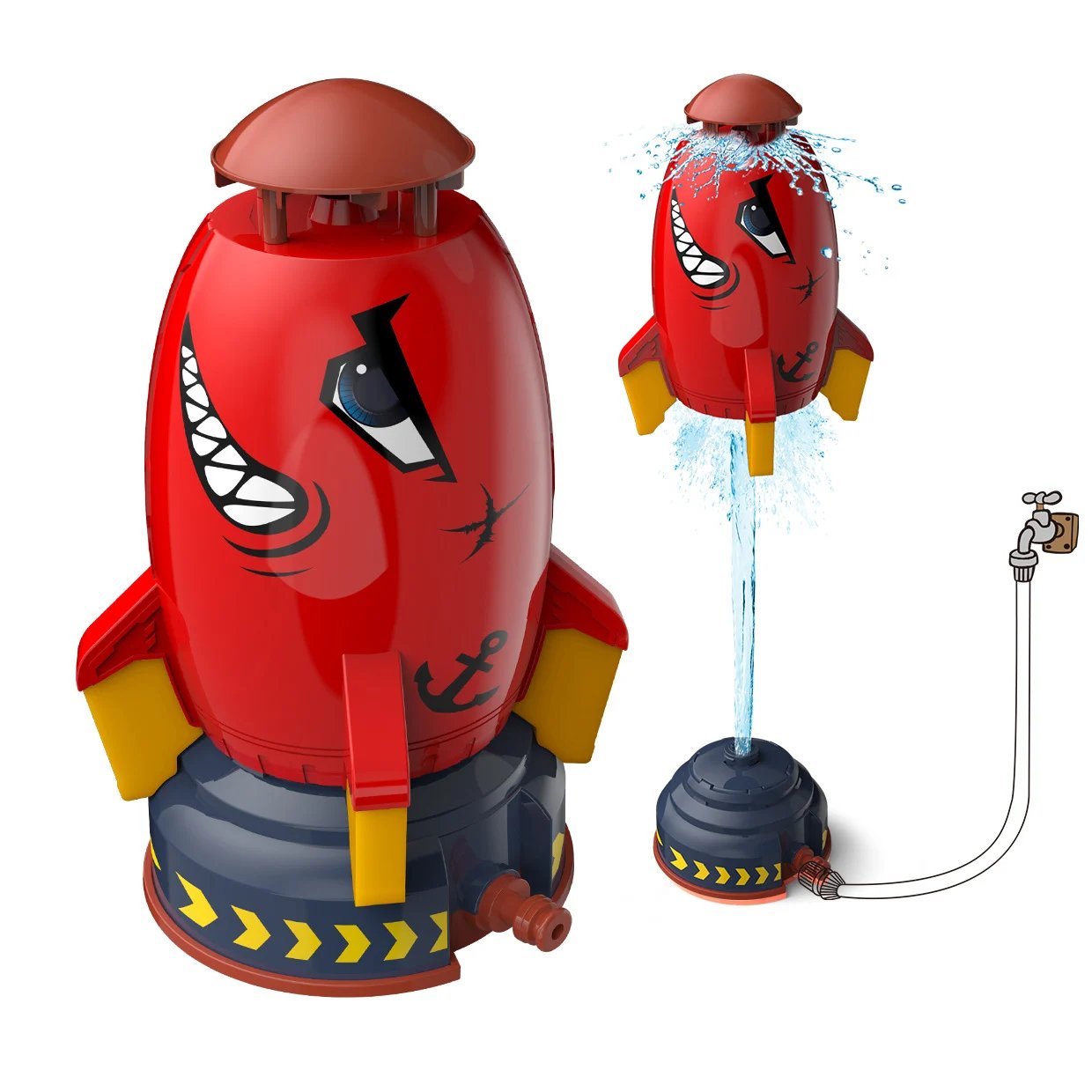 š„Last Day 50% OFF - 2023 Summer Toy Outdoor Yard Rocket Sprinkler