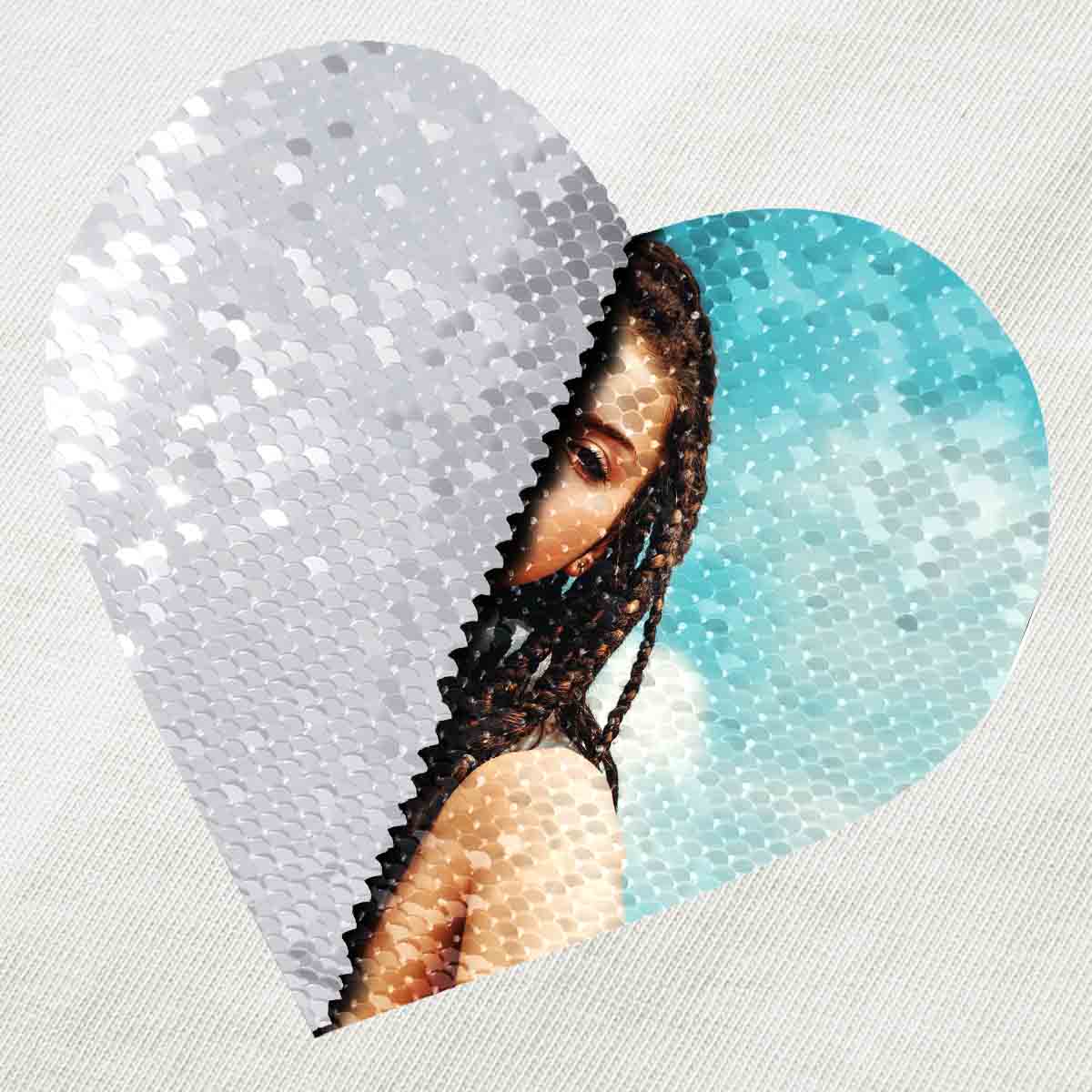 👧Little Girls Custom Flip Sequin Shirt (Heart)