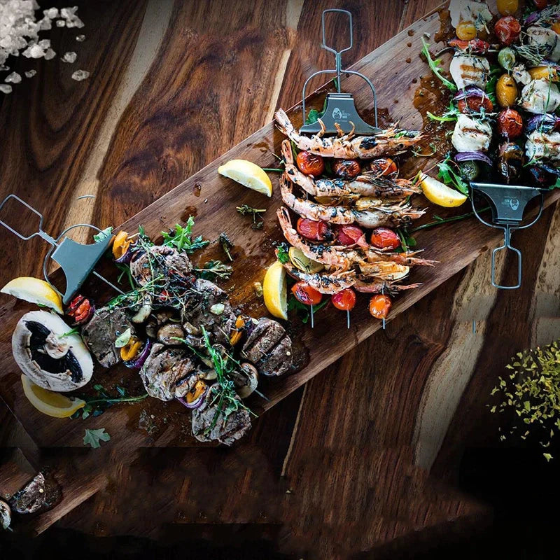 🔥Hot Sale Reusable 3 Way Grill Skewers - BBQ GrillSavant(buy one get one free)