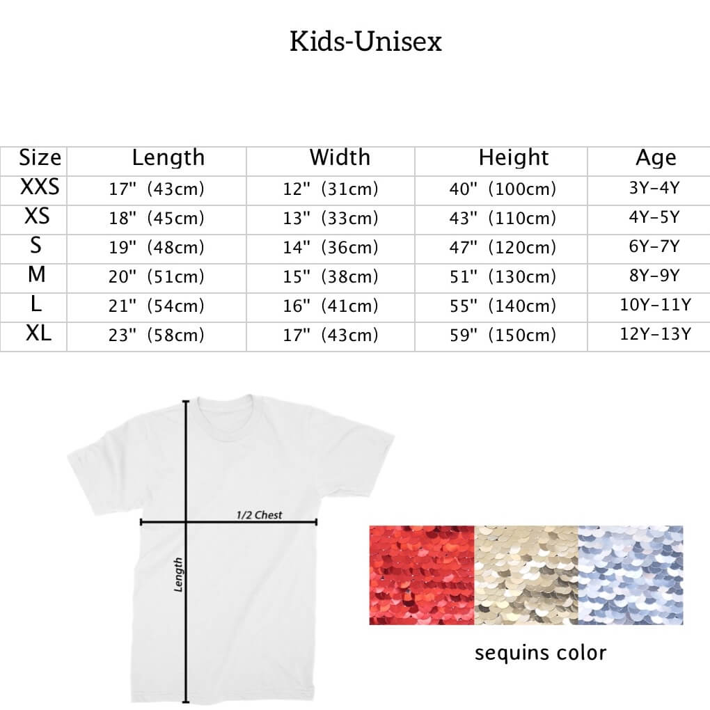 👧Little Girls Custom Flip Sequin Shirt (Heart)