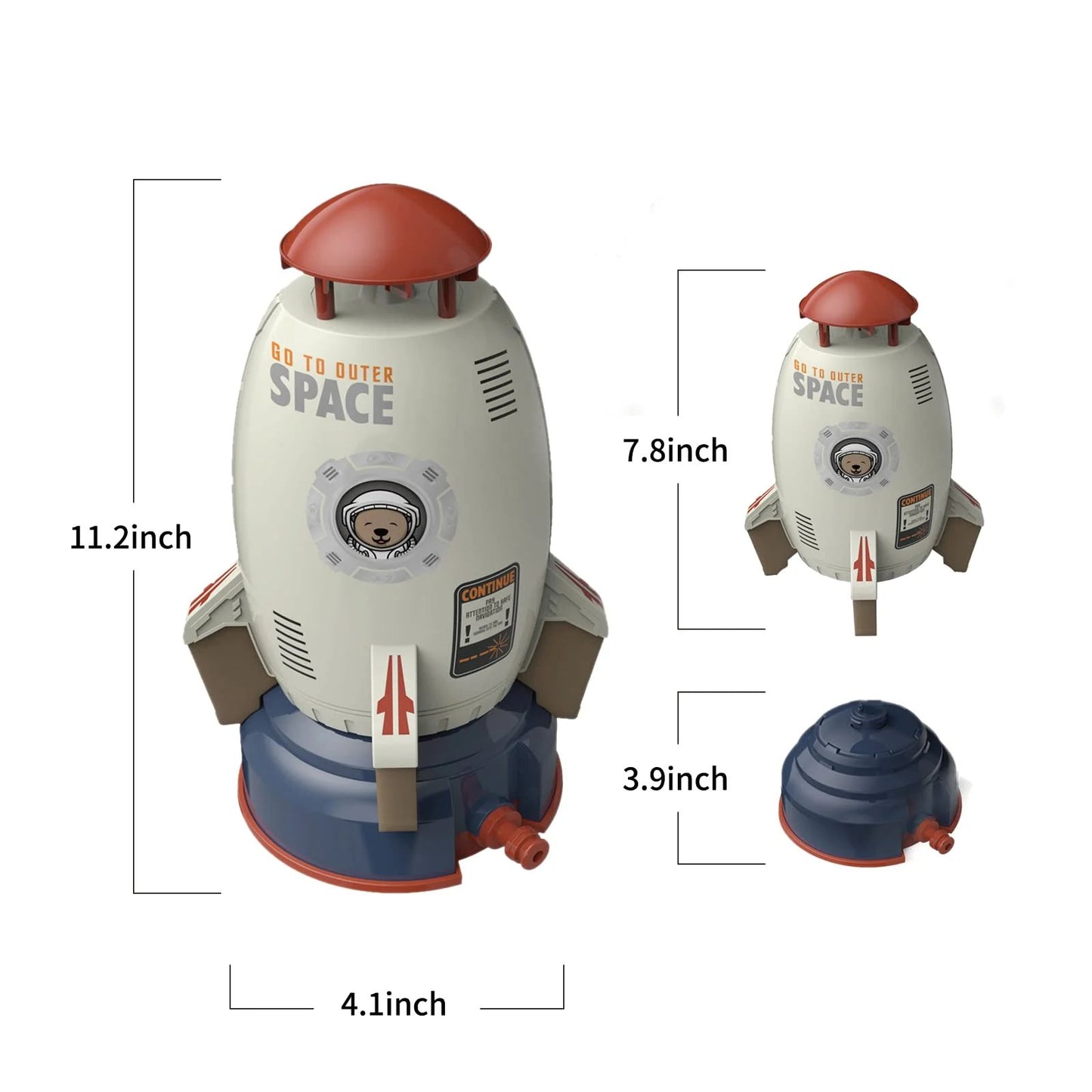 š„Last Day 50% OFF - 2023 Summer Toy Outdoor Yard Rocket Sprinkler