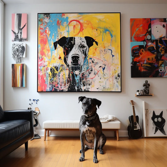Art Canvas - ’Yellow Graffiti‘ Canvas