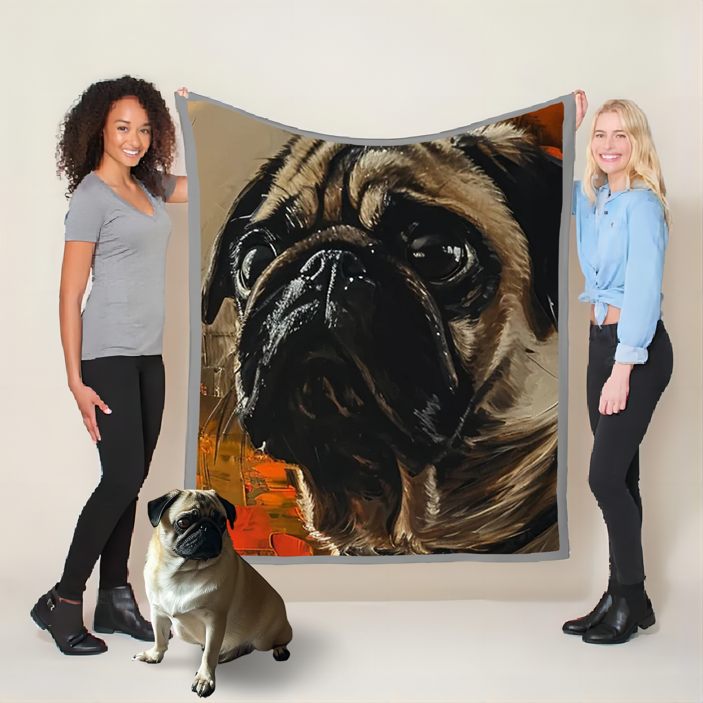 Customize Your Pet’s Exclusive Oil Painting Blanket