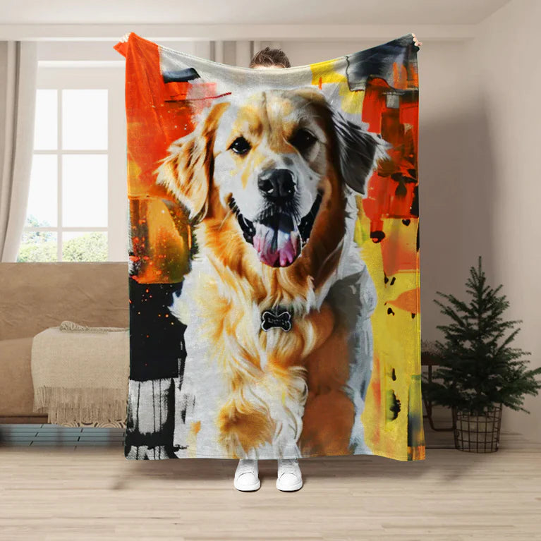 'The Beast on Fire' Custom Blanket