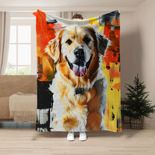 'The Beast on Fire' Custom Blanket