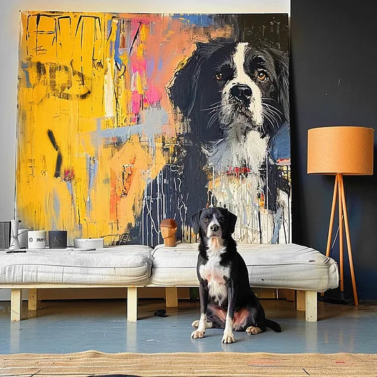 Art Canvas - ’Yellow Graffiti‘ Canvas