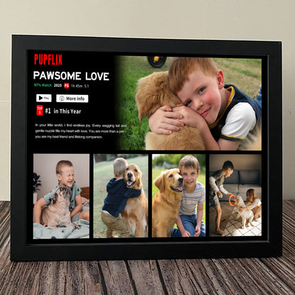 Personalized Petflix Pets Photo Movie Frame For Pet Parents