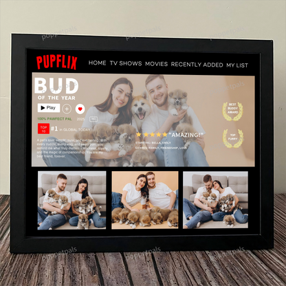 Personalized Pawflix Pets Photo Movie Frame For Pet Lovers