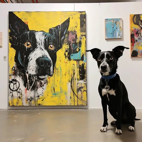 Art Canvas - ’Yellow Graffiti‘ Canvas