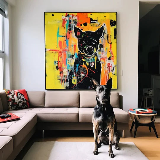 Art Canvas - ’Yellow Graffiti‘ Canvas