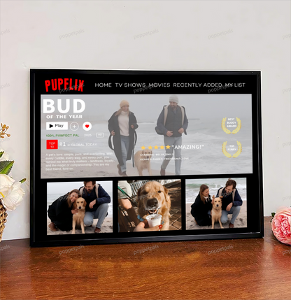Personalized Pawflix Pets Photo Movie Frame For Pet Lovers