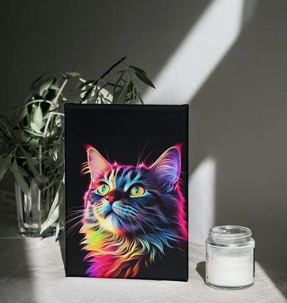 Popcolor Style Custom Pet Portrait Canvas