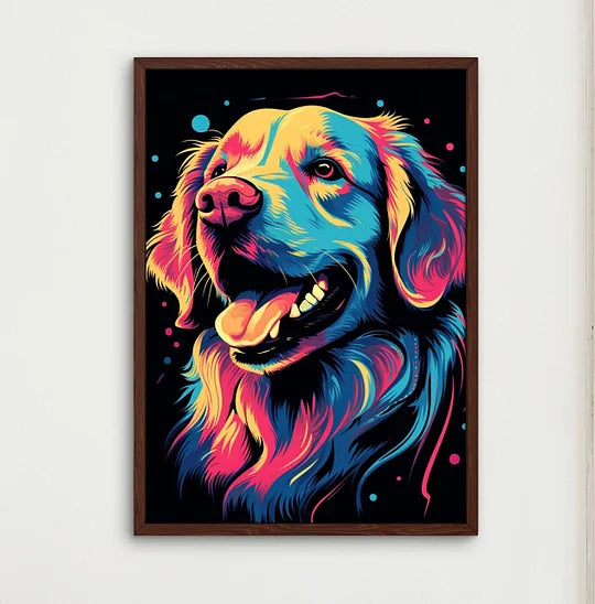 Popcolor Style Custom Pet Portrait Canvas