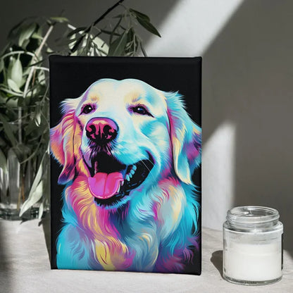 Popcolor Style Custom Pet Portrait Canvas