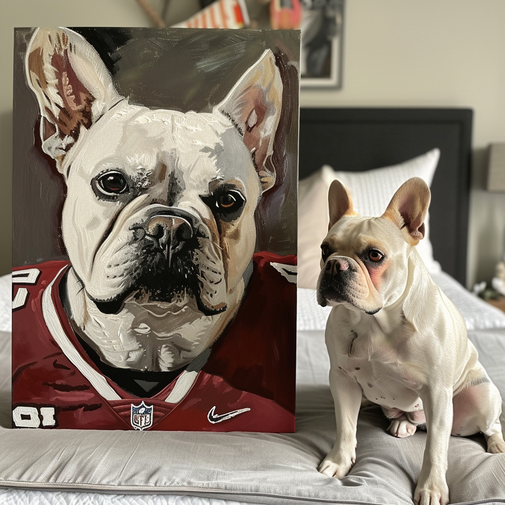 "Rugby Player" Pet Canvas