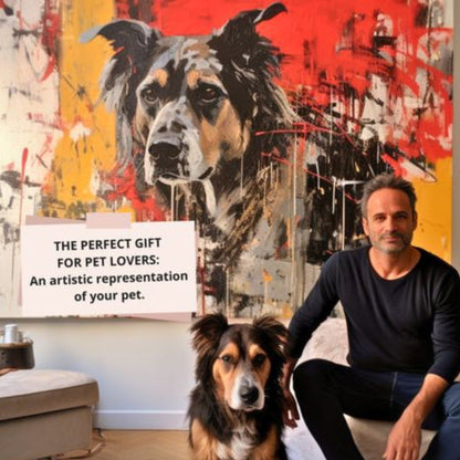 Custom 3D Embossed Canvas Painting-"The beast on fire" Special Edition