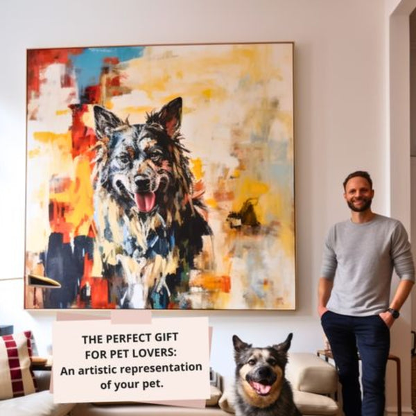 Custom 3D Embossed Canvas Painting-"The beast on fire" Special Edition