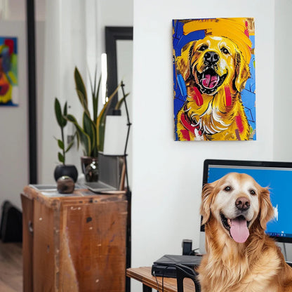 Custom 3D Embossed Canvas Painting-Graffiti-Blue Funk Canvas