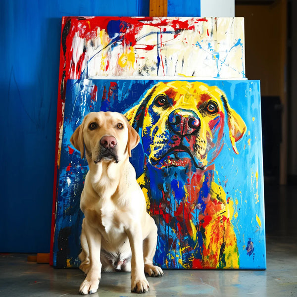 Custom 3D Embossed Canvas Painting-Graffiti-Blue Funk Canvas